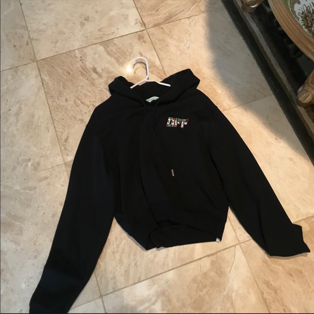 Off white pull over hoodie